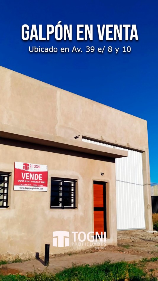 EXCELENTE GALPON A ESTRENAR EN VENTA....BALCARCE