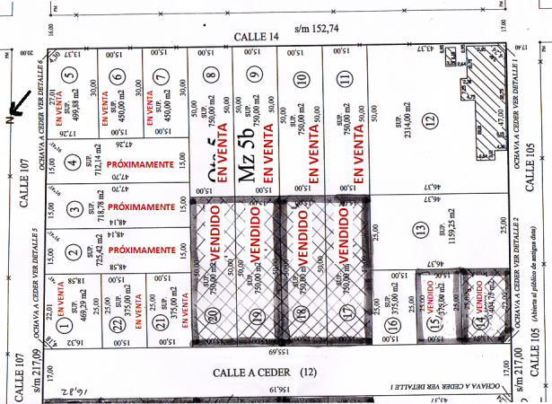 VENTA LOTEO 15 x 25 / 15 x 30 / 15 x 50...BALCARCE