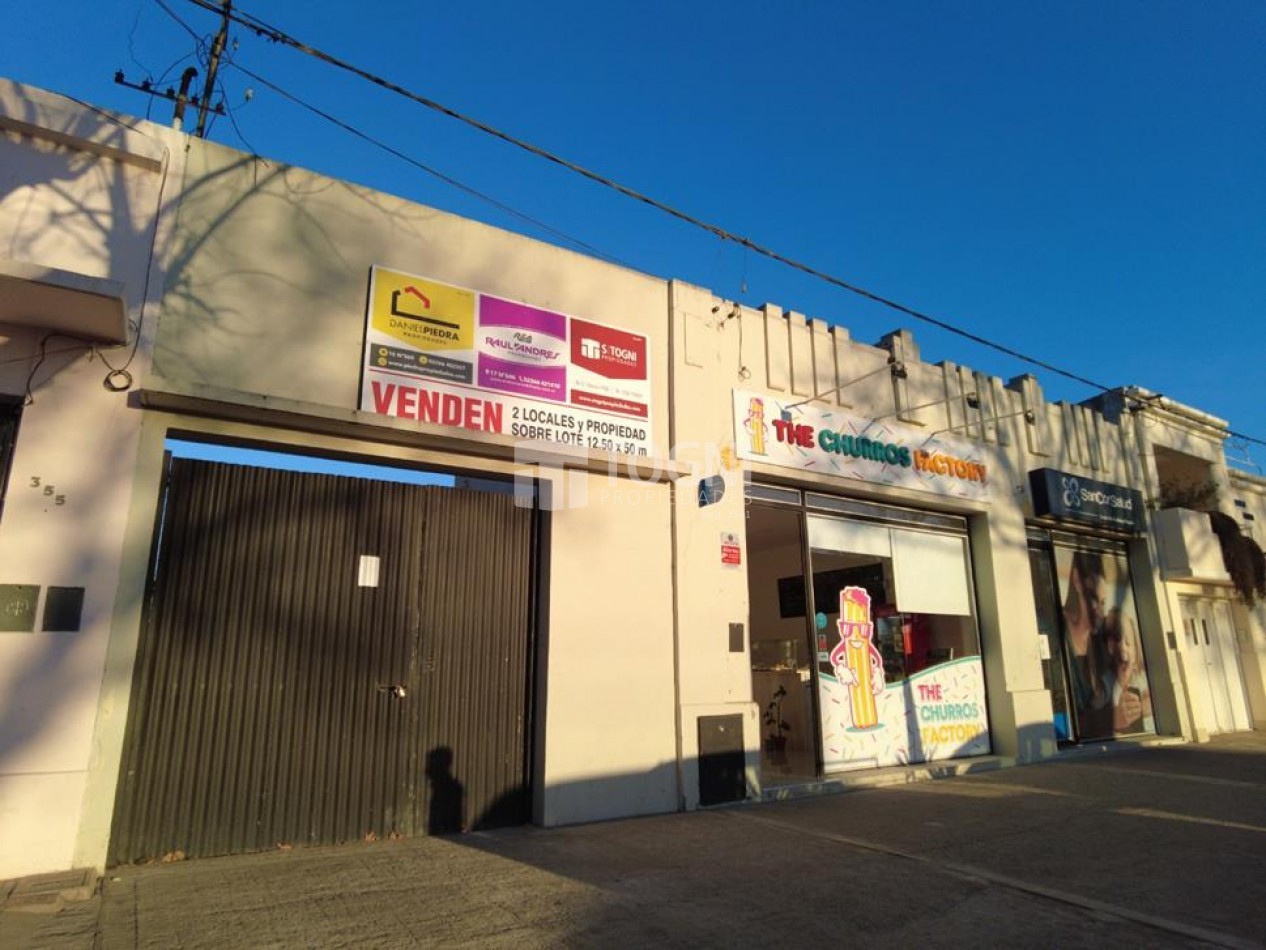 VENTA 2 LOCALES + TERRENO